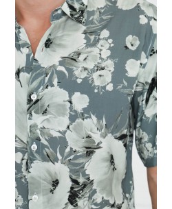 VS-50-5 Chemisette viscose en DIGITAL PRINTS relax fit