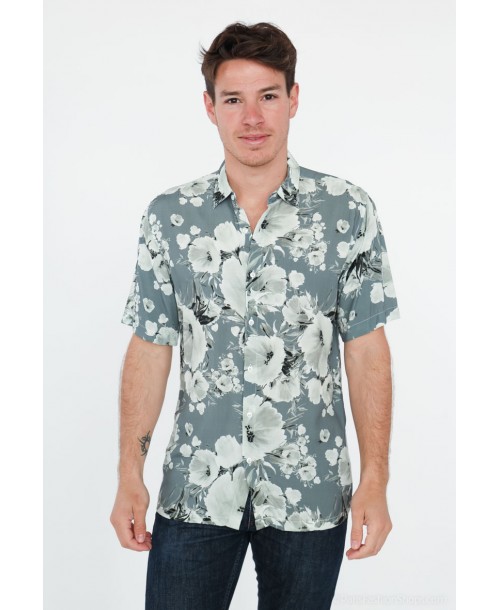 VS-50-5 Chemisette viscose en DIGITAL PRINTS relax fit