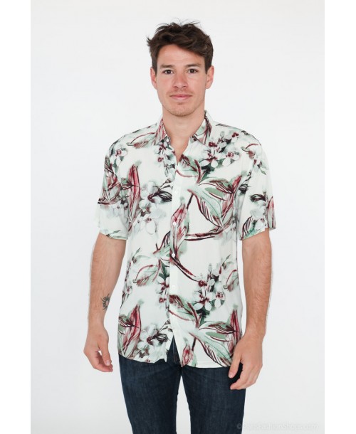 VS-50-6 Chemisette viscose en DIGITAL PRINTS relax fit