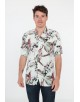 VS-50-6 Chemisette viscose en DIGITAL PRINTS relax fit