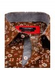 SLIM5037-13 Chemise terracotta slim fit motifs FEERICO