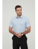 SLIM5301-78 Chemisette bleu ciel slim fit