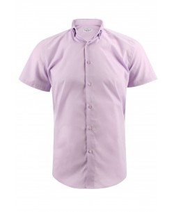 SLIM5328-05 Lilac doble collar sleeveless shirt slim fit