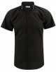 SLIM5328-02 Chemisette noire double col slim fit