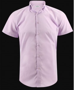 SLIM5328-05 Lilac doble collar sleeveless shirt slim fit