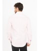 T14-4 Chemise rose slim fit STRETCH à boutons pressions