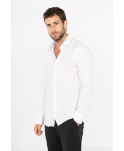 T50-1 white shirt slim fit 