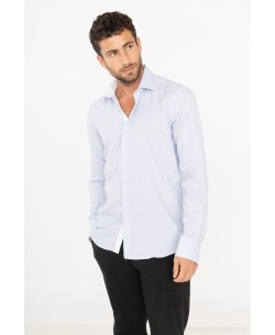 T50-2  Blue shirt slim fit 