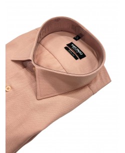 T60-31 Chemise piqué nude en slim fit