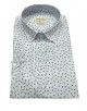 Chemise manche courte à motifs en voile de coton