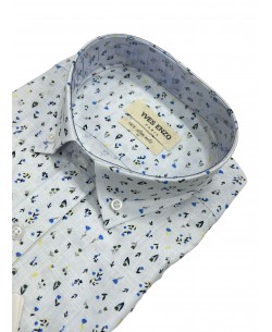 Chemise à motifs en voile de coton