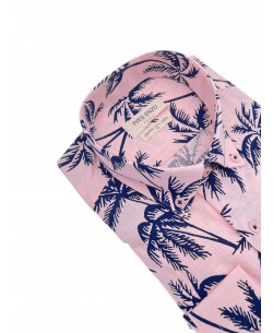 VOIL T02 Printed shirt in cotton veil