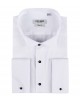 WHT-20-1 Chemise blanche col cassé slim fit poignet mousquetaires