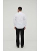 WHT-15-1 Chemise blanche plastron à col cassé