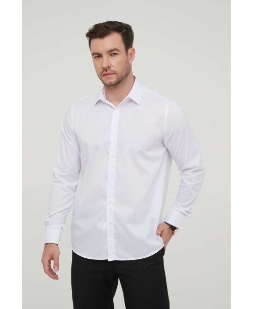 YE-209 Chemise blanche coupe confort