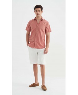 YE-2381 Chemisette rose saumon confort fit