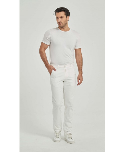 YE-807-08 Chino pant in white (T38 to T50)