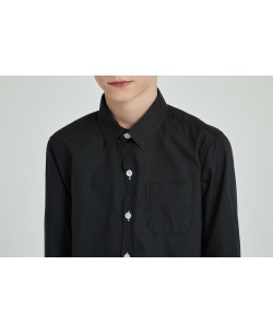 KIDS-901-10 Black kids shirts 6 to 16 years