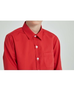 KIDS-901-22 Chemise rouge enfants de 6 à 16 ans