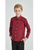 KIDS-901-73 Chemise rouge bordeaux enfants de 6 à 16 ans