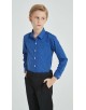 KIDS-901-8 Chemise bleu royal pour enfant de 6 à 16 ans