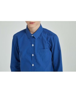 KIDS-901-08 Royal blue kids shirts 6 to 16 years