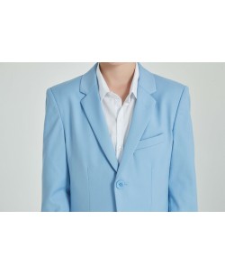 K/COS-0996 2 pcs kids suit in sky blue 4 to 16 years