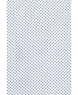 SLIM5031-1 White & blue shirt DOTS prints slim fit