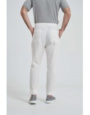 LP-20301-01 Pantalon lin en blanc (T38 à T50)