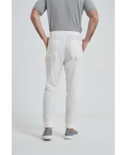 LP-20301-01 White linen pant (T38 to T50)