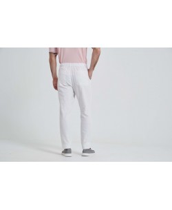 LP-20301-03 Pantalon lin en blanc optique (T38 à T50)