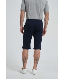 YE-809-02 Stretch chino bermuda in navy blue (T38 to T50)