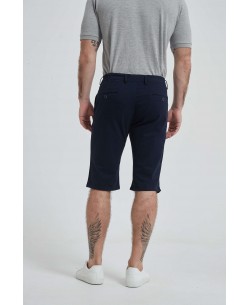 YE-809-02 Bermuda chino stretch marine (T38 à T50)