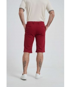 YE-809-03 Bermuda chino stretch rouge (T38 à T50)