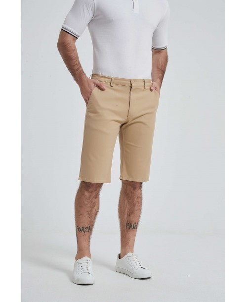 YE-809-05 Bermuda chino stretch beige (T38 à T50)