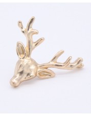 Cerf doré pins métallique 