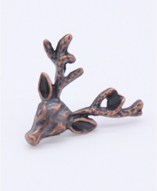 Cerf bronze pins métallique 