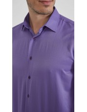 SAT200-106 Chemise violette en confort fit