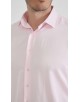 SAT200-12 Chemise rose en confort fit