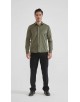 SAT200-44 Chemise vert kaki en confort fit