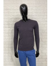 YE-6739-24 V-neck purple oil jumper