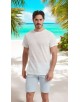 23501-02 T-shirt off white en lin