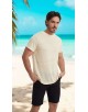 23501-10 T-shirt jaune en lin