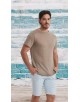 23501-12 T-shirt taupe en lin