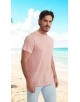23501-14 T-shirt rose saumon en lin