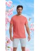 23501-06 T-shirt terracotta en lin